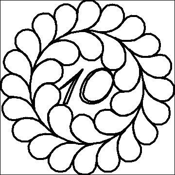 (image for) Irish Chain Anniversary Feather Wreath 10-L03413* - Click Image to Close